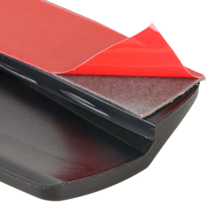 1 Pair Car Solid Color Silicone Bumper Strip, Style: Long, Solid Color
