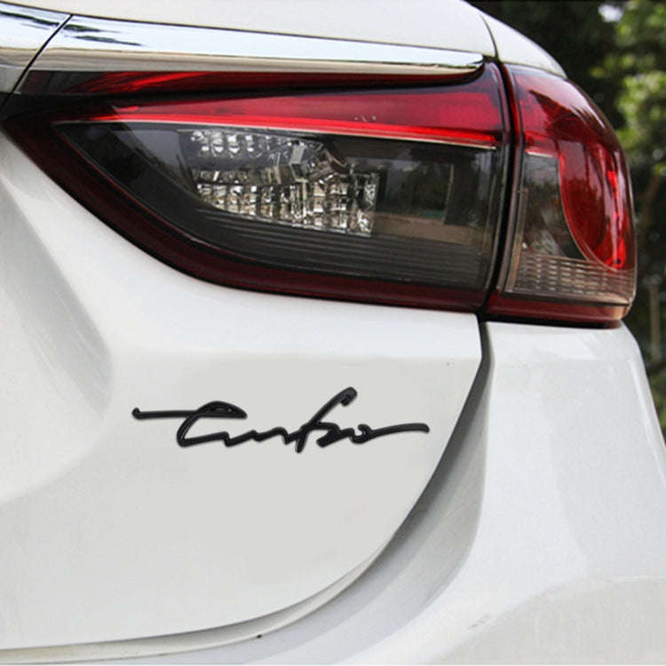 Car Personalized Aluminum Alloy Decorative Stickers, Size: 16x3.5x04cm