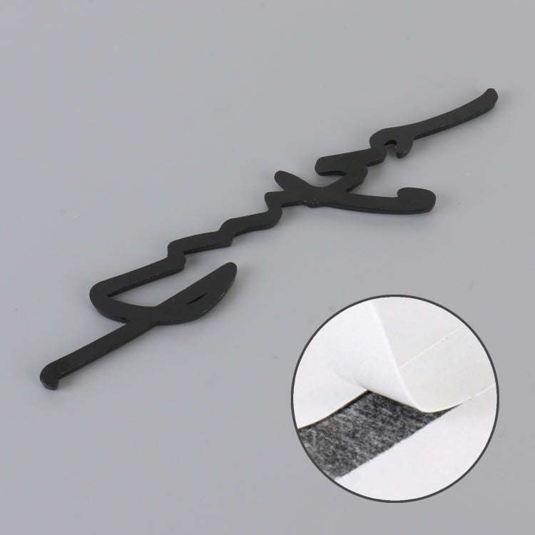 Car Personalized Aluminum Alloy Decorative Stickers, Size: 16x3.5x04cm