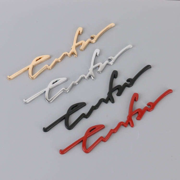Car Personalized Aluminum Alloy Decorative Stickers, Size: 16x3.5x04cm
