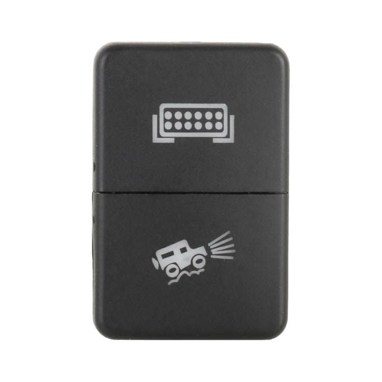 TS-202 For Toyota Blue-green Light Car Small Dual Control Switch with Lock, with Lock 5
