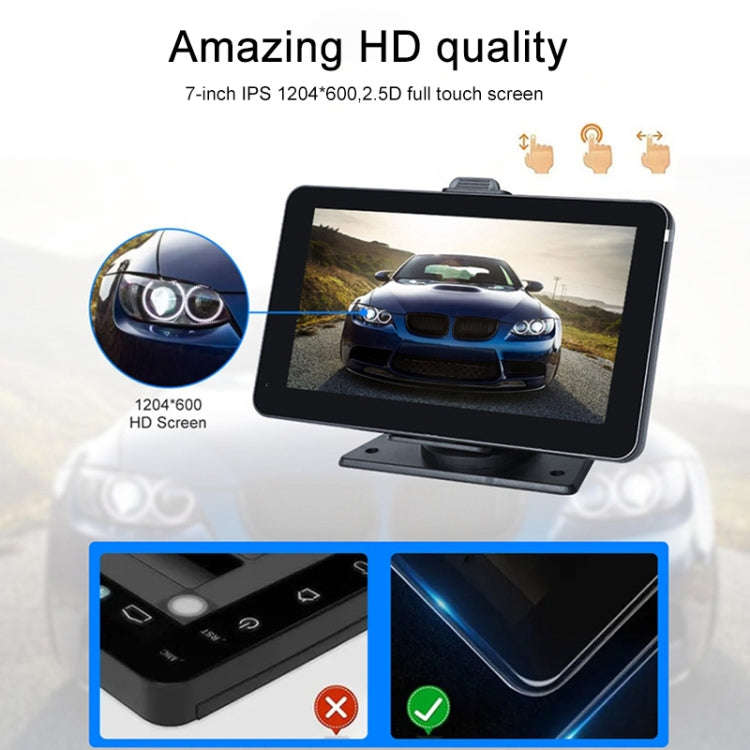 P703S 7 inch Wireless CarPlay Car Navigator Smart Driving Recorder, 703S