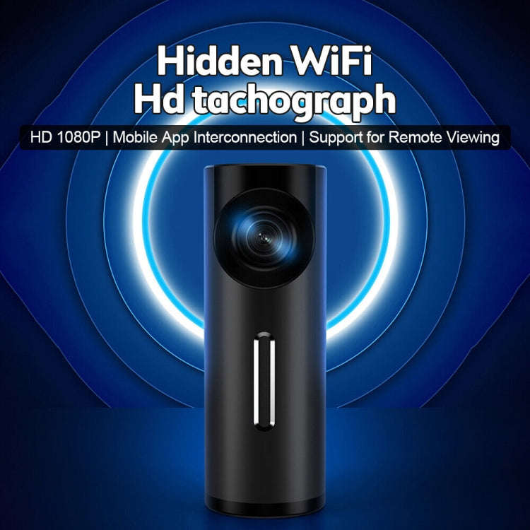 Car 1080P HD WiFi Driving Recorder, Supports Mobile APP Link & Automatic Loop Recording, Car WiFi...