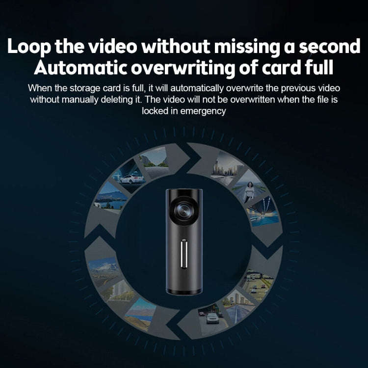 Car 1080P HD WiFi Driving Recorder, Supports Mobile APP Link & Automatic Loop Recording, Car WiFi...