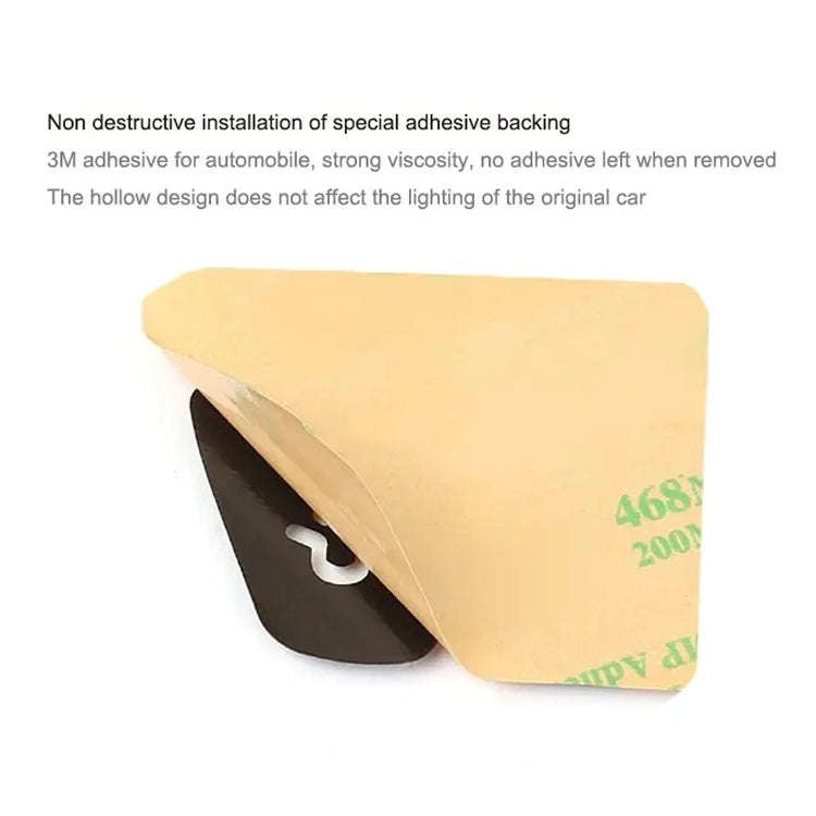 For Tesla Model 3 / Y 11pcs / Set Car Window Lift Button PU Adhesive Decorative Sticker, Window L...