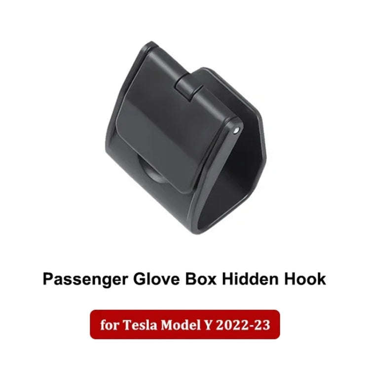 For Tesla Model Y 2022-2023 Car Co-pilot Glove Box Hidden Hook, Co-pilot Glove Box Hook