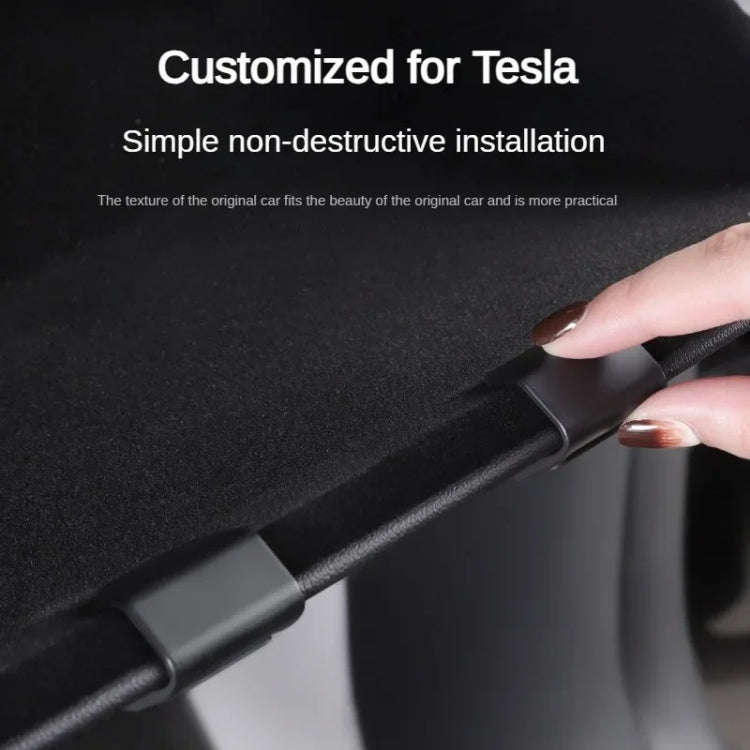For Tesla Model Y 2022-2023 Car Co-pilot Glove Box Hidden Hook, Co-pilot Glove Box Hook