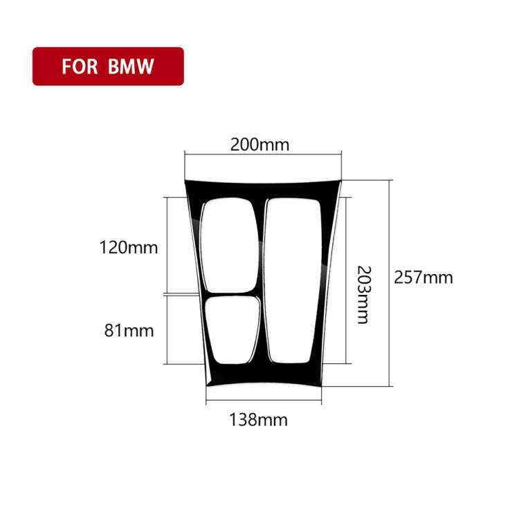 Car Right Drive Gear Panel Decorative Sticker for BMW X5 E70 2008-2013 / X6 E71 2009-2014, Right ...