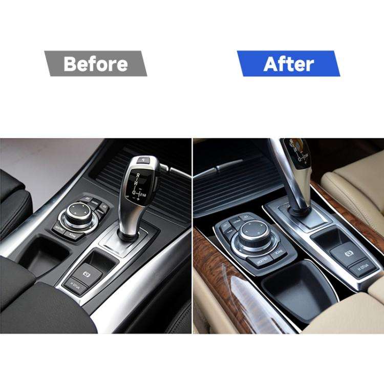 Car Right Drive Gear Panel Decorative Sticker for BMW X5 E70 2008-2013 / X6 E71 2009-2014, Right ...