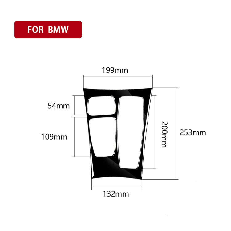 Car Right Drive Gear Panel Decorative Sticker for BMW X5 E70 2008-2013 / X6 E71 2009-2014, For X5...