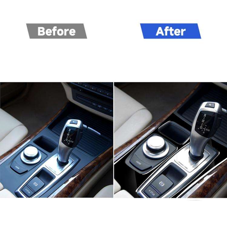 Car Right Drive Gear Panel Decorative Sticker for BMW X5 E70 2008-2013 / X6 E71 2009-2014, For X5...