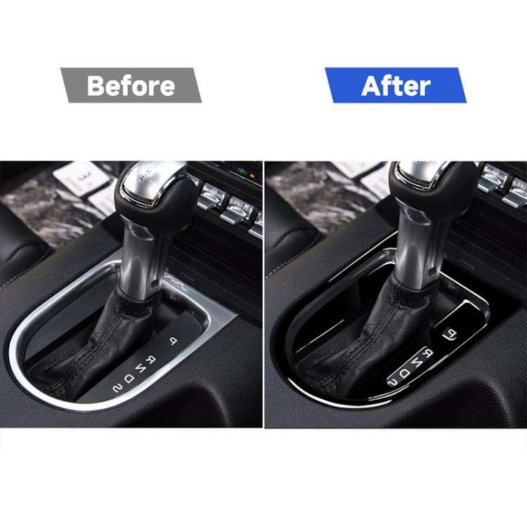 For Ford Mustang 2015-2020 Car Right Drive Gear Panel Frame Decorative Sticker Set, Set For Ford ...