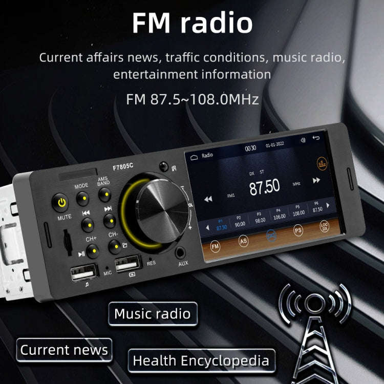 4 inch 800x480P Car Radio Receiver MP5 Player, Support FM & Bluetooth & SD Card with Remote Contr...