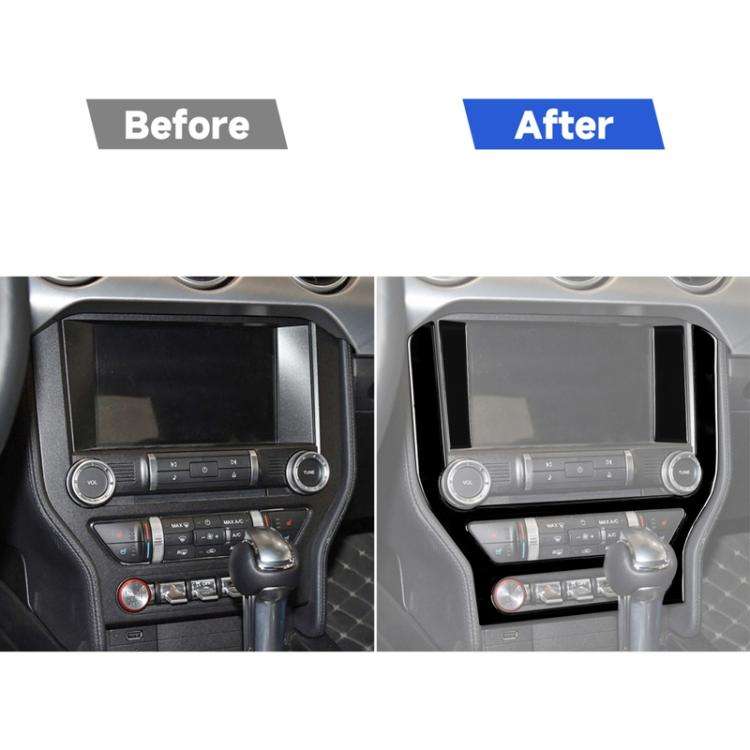 For Ford Mustang 2015-2020 Car Central Control Panel Decorative Sticker, Left and Right Drive Uni...