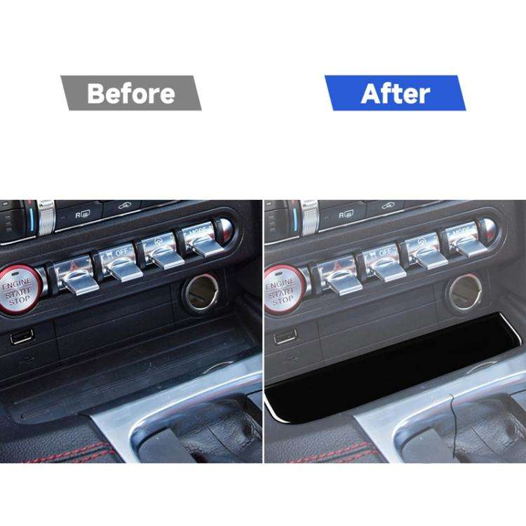 For Ford Mustang 2015-2020 Car Water Cup Holder Upper Decorative Sticker, Left and Right Drive Un...