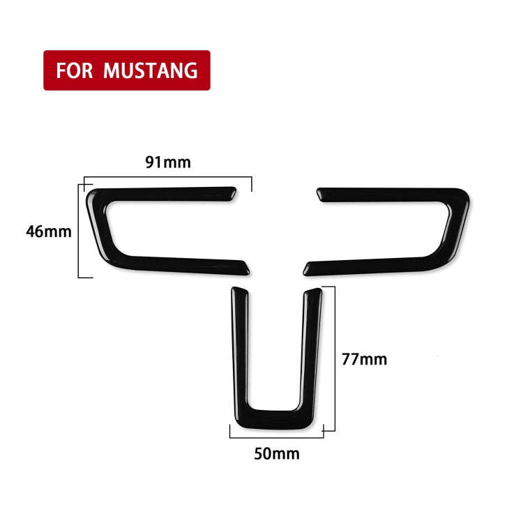 For Ford Mustang 2015-2020 Car Steering Wheel Button Frame Decorative Sticker, Left and Right Dri...