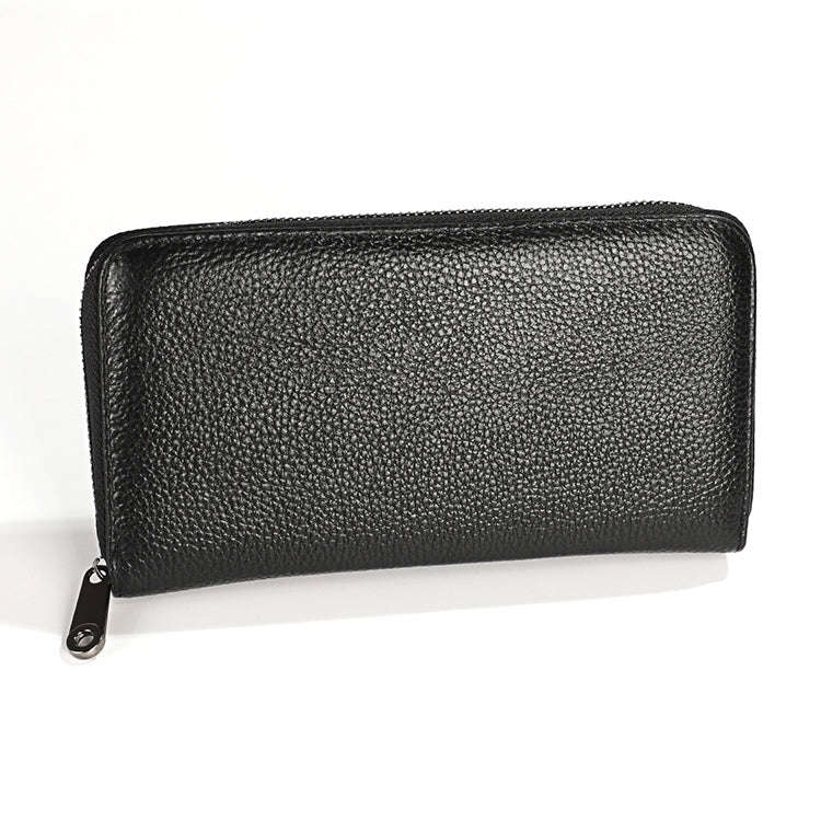 KB196 Top-grain Leather Large Capacity Multi-function 36-Bit Anti-magnetic RFID Organ Card Packag...