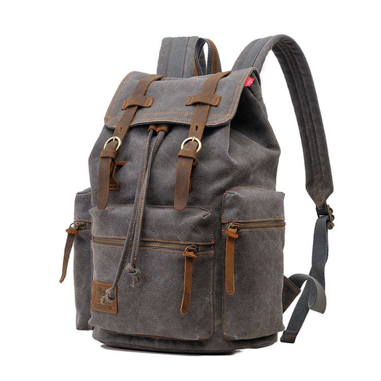AUGUR 1039 Large Student Retro Canvas Backpack Shoulders Laptop Bag, 1039 Large