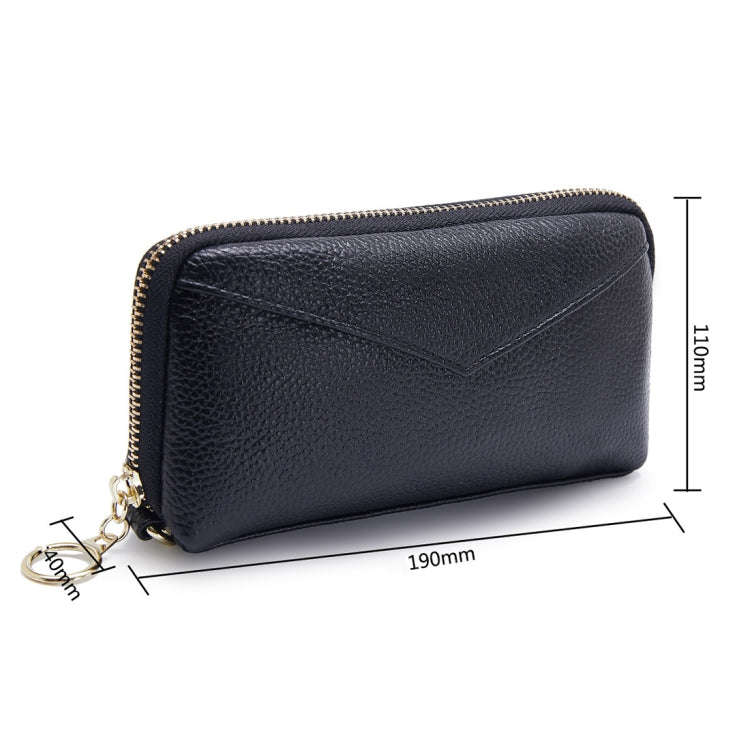 2-Folding Square Genuine Leather Handbag