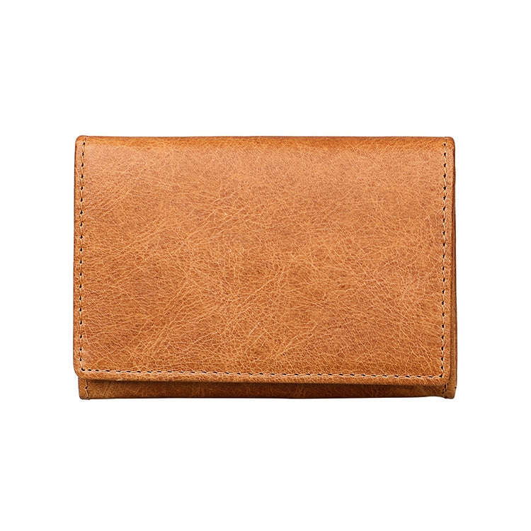 KB171 Antimagnetic RFID Crazy Horse Texture Leather Card Holder Wallet for Men and Women
