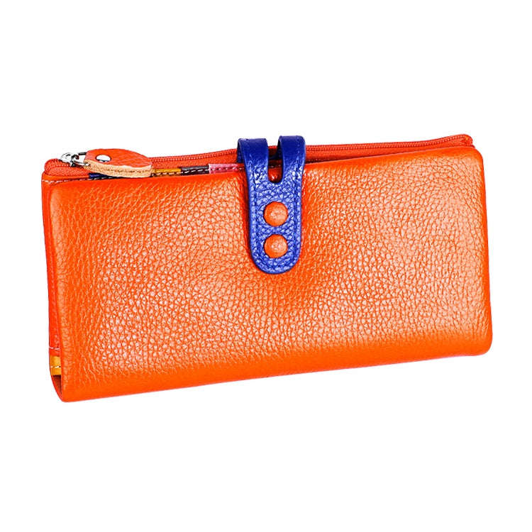 3572 Litchi Texture Leather Zipper Lady Wallet Large-capacity Purse