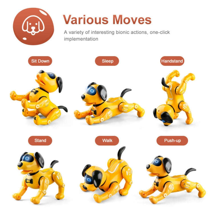 YDJ-K11 Programable Remote Control Robot Dog RC Toy, YDJ-K11(Yellow), YDJ-K11(White)