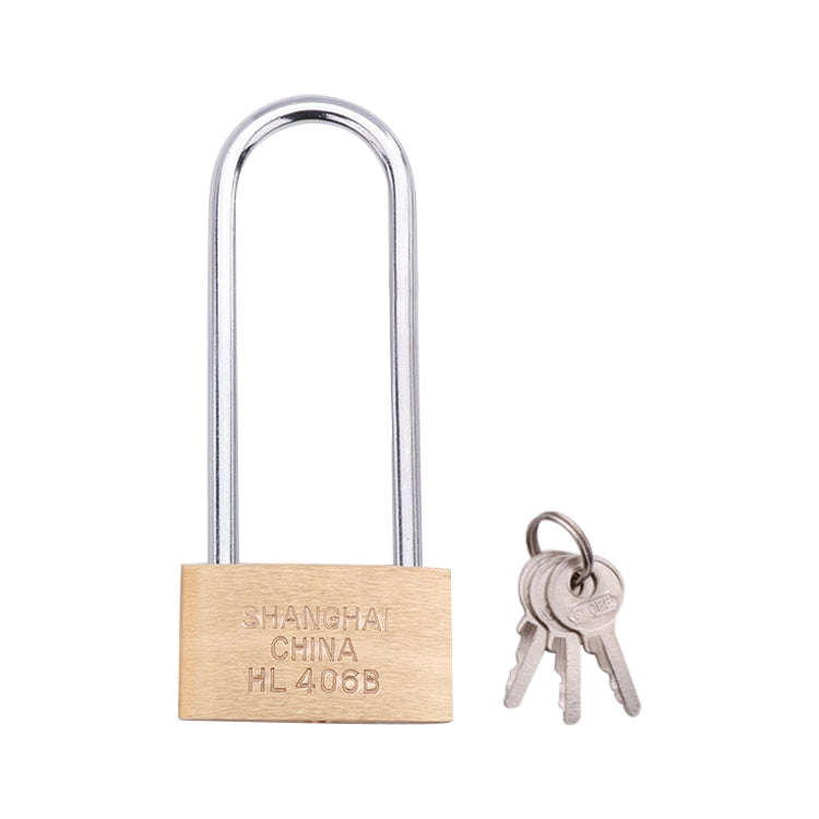 Copper Padlock Small Lock, Style: Long Lock Beam, 60mm Not Open, Long, 60mm Not Open