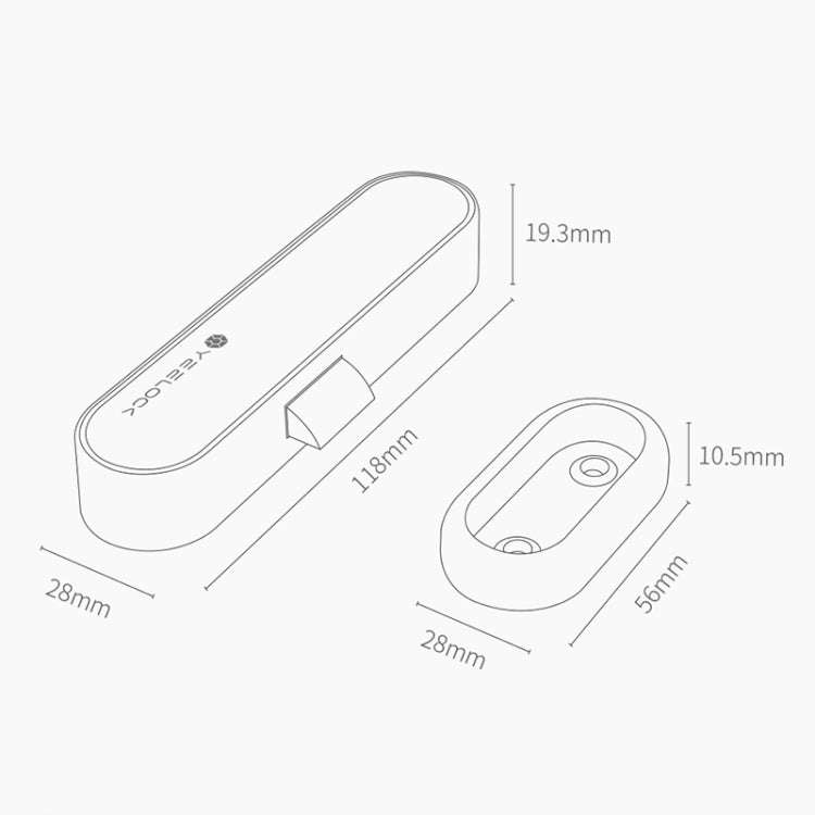 Original Xiaomi Youpin YEELOCK Smart Drawer Cabinet Lock Switch, US Plug, Youpin YEELOCK