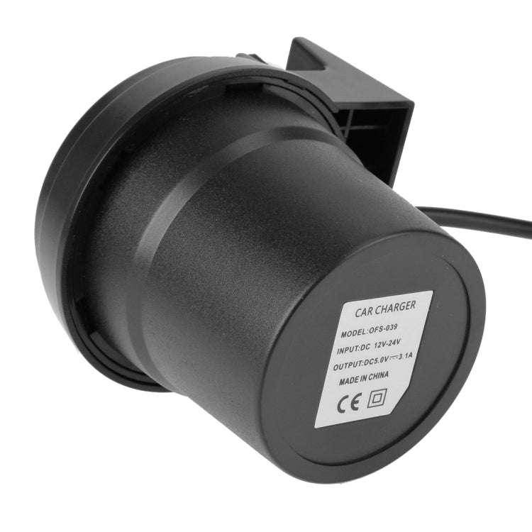 5V 1A+2.4A Two USB Ports & Two Car Cigarette Lighter Socket Car Charger with Holder Function, 5V ...
