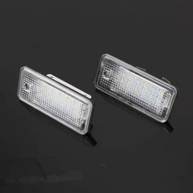 2 PCS License Plate Light with 18 SMD-3528 Lamps for Audi, For Audi