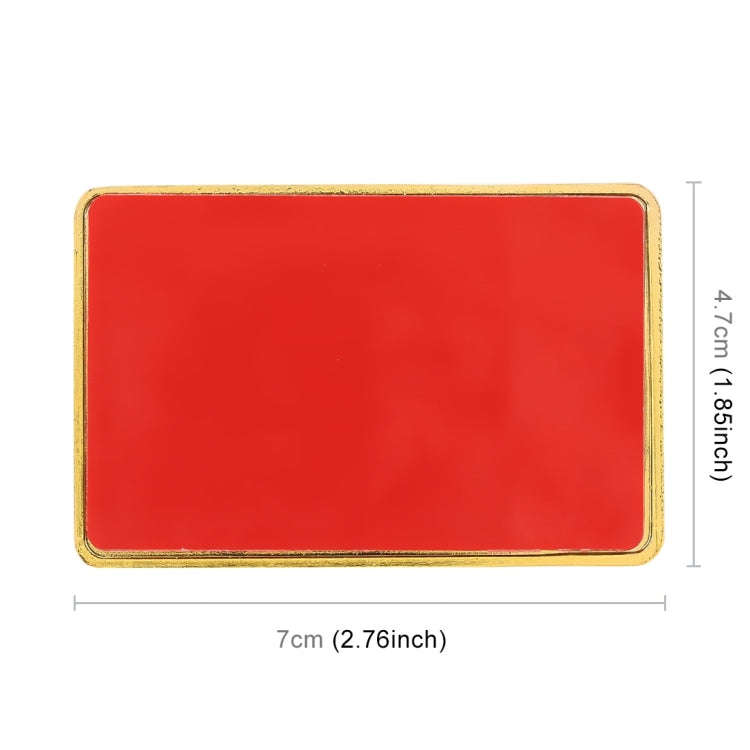 Universal Car Canada Flag Rectangle Shape VIP Metal Decorative Sticker, Canada Flag (Gold), Canad...