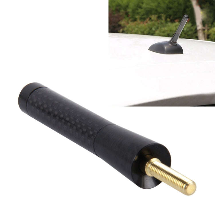 Carbon Fiber Aluminum Short Antenna Polished Universal Screws Base(Medium Size), 8cm