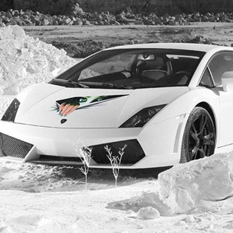 3D Characteristic Digital Simulation Horrible Style Car Paper Sticker, Exaggerated Effection 11, ...