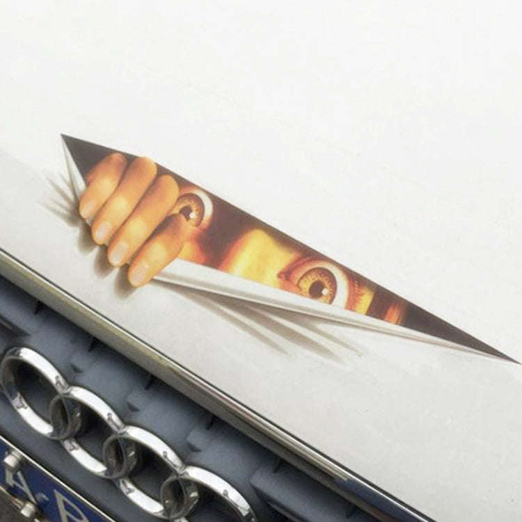 3D Characteristic Digital Simulation Horrible Style Car Paper Sticker, Exaggerated Effection 11, ...