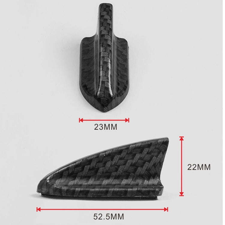 10 PCS Universal Car Carbon Fiber Texture Shark Fin Diffuser Vortex Generator Roof Spoiler, Carbo...