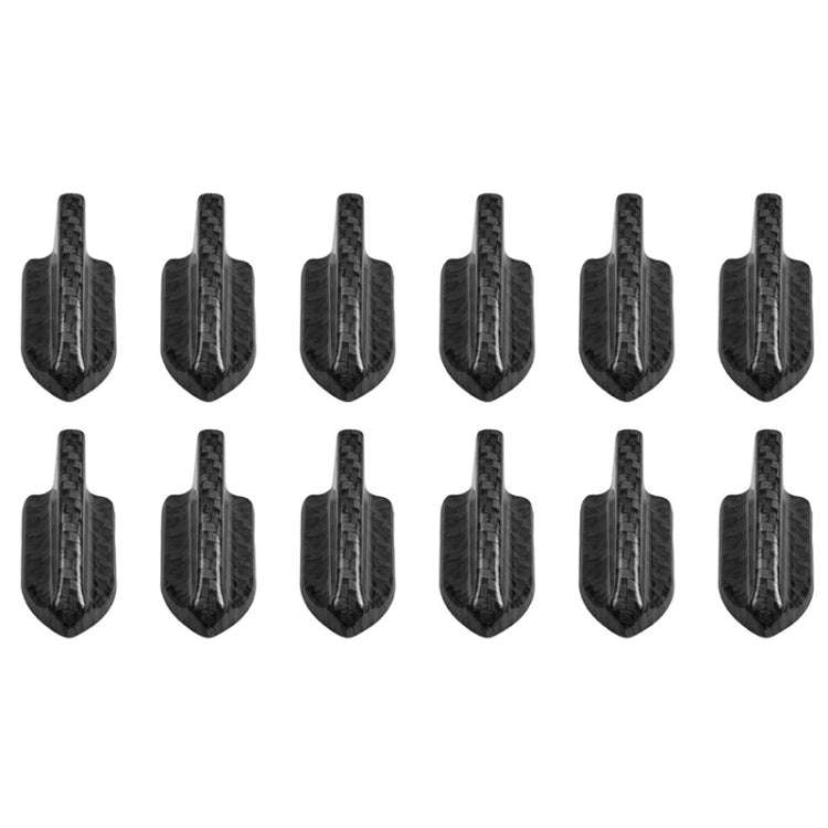 10 PCS Universal Car Carbon Fiber Texture Shark Fin Diffuser Vortex Generator Roof Spoiler, Carbo...