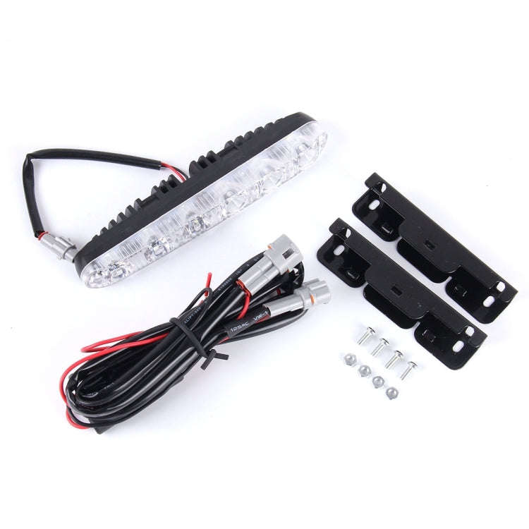 2 PCS LD-006 5730-6SMD 12W 1200LM 7000K White Light  Daytime Running Light.DC 12V, White Light+12...