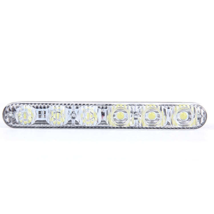 2 PCS LD-006 5730-6SMD 12W 1200LM 7000K White Light  Daytime Running Light.DC 12V, White Light+12...