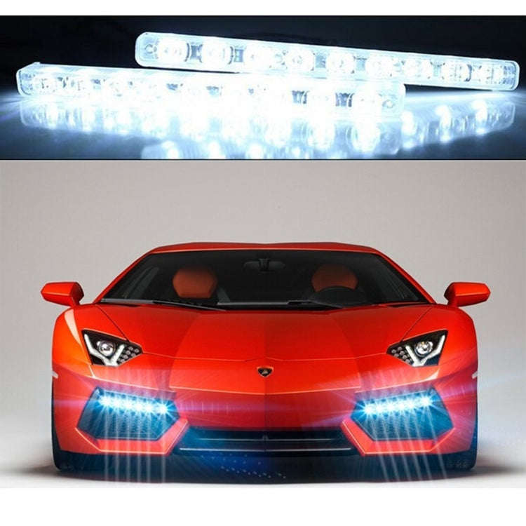 2 PCS LD-006 5730-6SMD 12W 1200LM 7000K White Light  Daytime Running Light.DC 12V, White Light+12...