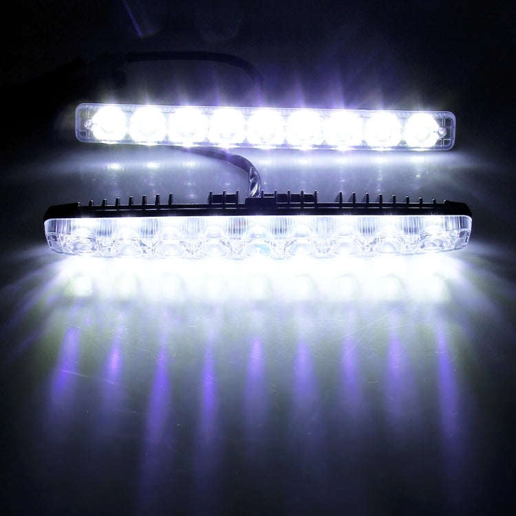 2 PCS LD-008 5730-9SMD 15W 1500 LM 7000K White Light  Daytime Running Light.DC 12V, White Light+1...