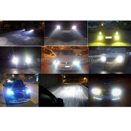 2 PCS H3  Halogen Head Lamp 12V 100W 2400 LM 5000K Warm White Light, H3