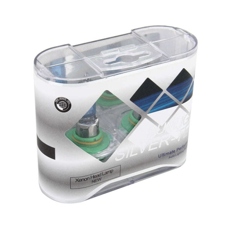 2 PCS 9005 Halogen Head Lamp 12V 100W 2400 LM 5000K Warm White Light, 9005