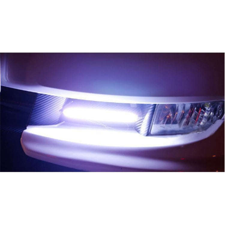 2 PCS 6W 400 LM 6000K DRL COB White Light Bar Car Light Source Waterproof Daytime Running Lights,...