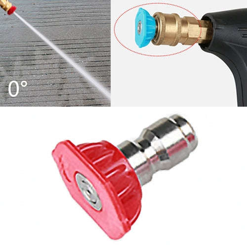 High Pressure Car Wash Gun Jet Nozzle Washer Accessories, Nozzle Angle: 0 Degree, Nozzle Angle: 0...