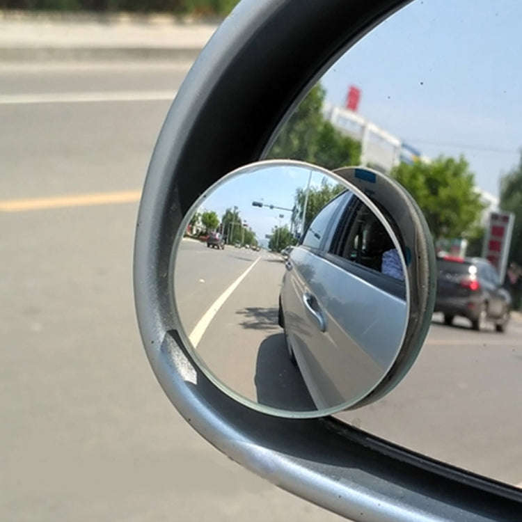 2 PCS XIAOLIN XL-1008A Car Blind Spot Rear View 360 Degree Angle Adjustable Wide Angle Mirror, Di...