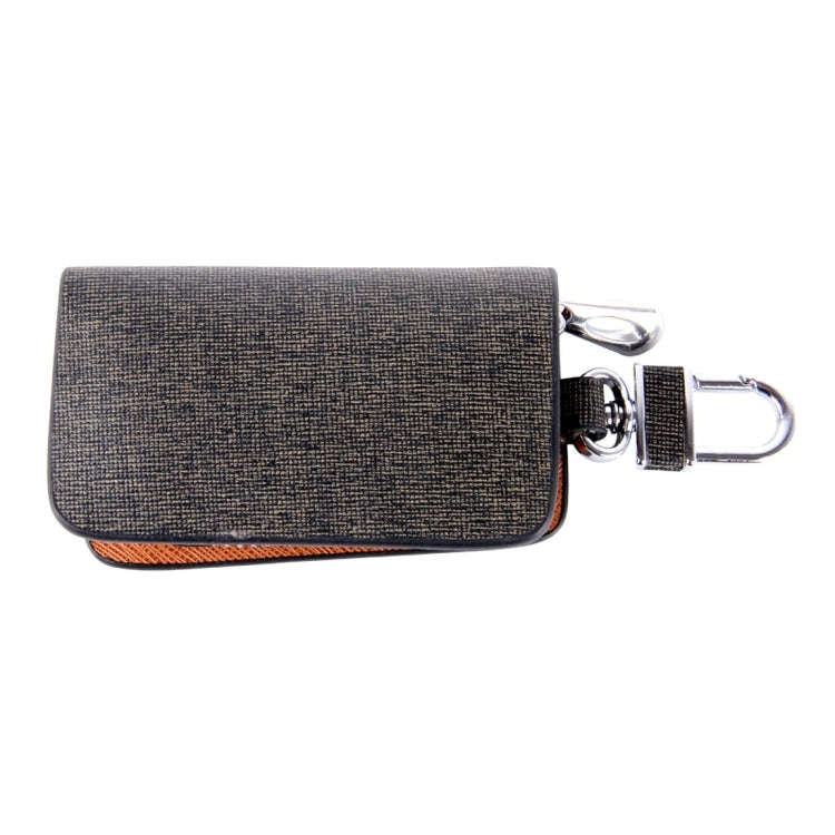 Universal Leather Knead Skin Texture Waist Hanging Zipper Wallets Key Holder Bag (No Include Key)