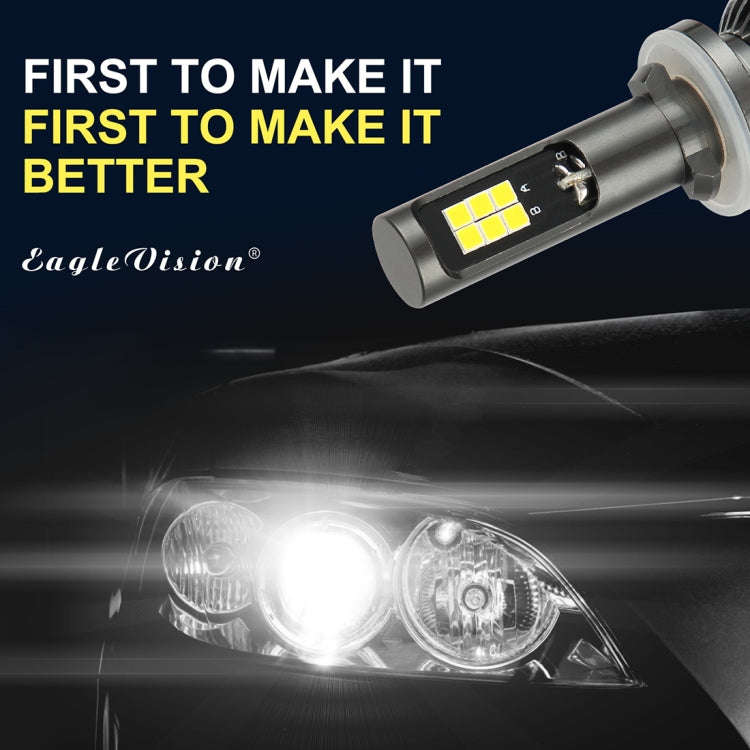 2 PCS EV15 880 / 881 DC9-32V / 6W / IP67 Car LED Double Color Fog Light, Cold White Light  + Ambe...