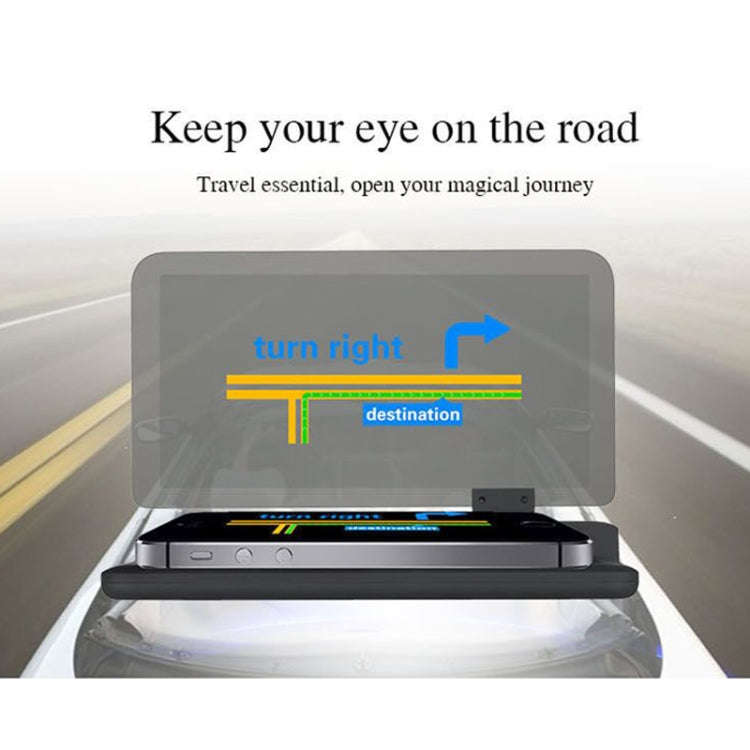 H6 Multi-function Car Smartphone Navigation Head Up Display Holder for 6 Inch Smartphone, H6