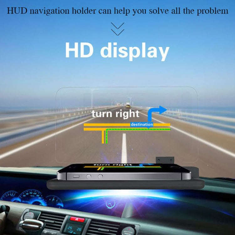 H6 Multi-function Car Smartphone Navigation Head Up Display Holder for 6 Inch Smartphone, H6