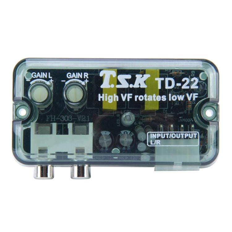 TSK TD-22 Car Stereo Speaker Level Converter, High VF Rotates Low VF, Car High VF Rotates Low VF ...